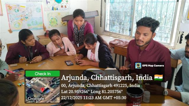 उत्तरदान  कार्यशाला टिकुली कला -Shahid Durwasa Nishad Government College Arjunda District Balod, C.G.