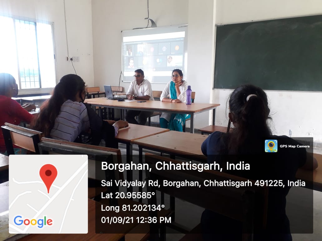 Induction Program  for B.Sc.-I Year Students -Shahid Durwasa Nishad Government College Arjunda District Balod, C.G.